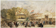 BB 029
<br/>
Het feest van de Leidse Universiteit, na de optocht
<br/>
<em>Rochussen, Charles (1814-1894)</em>